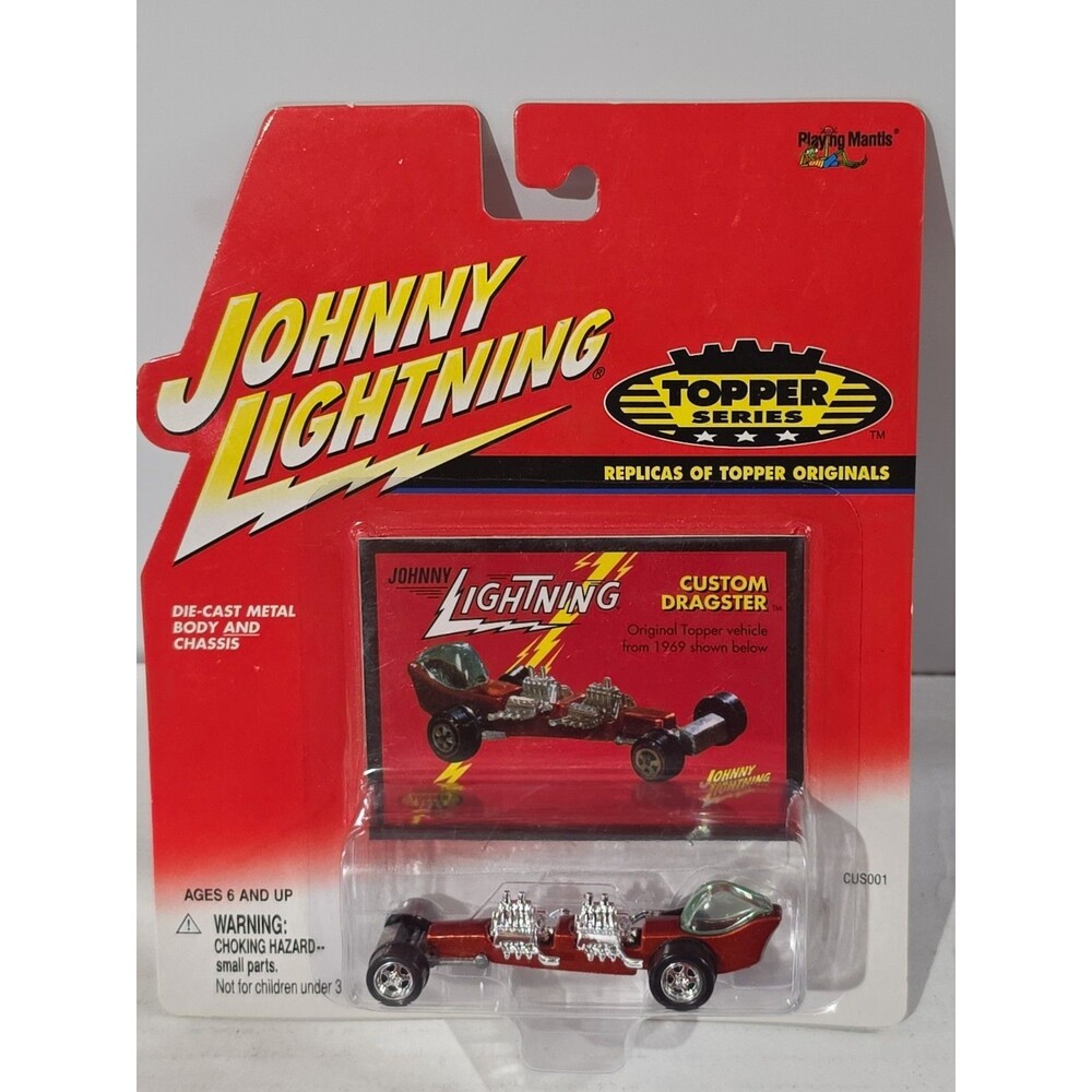 New Johnny Lightning 2000 Topper Series Custom Dragster Chrome